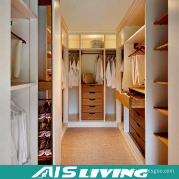 Promenade de haute qualité de meubles de chambre à coucher classiques dans le placard de garde-robe (AIS-W471)